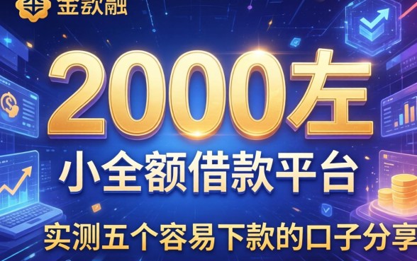 2000左右的小额借款平台有哪些？实测五个容易下款的口子分享