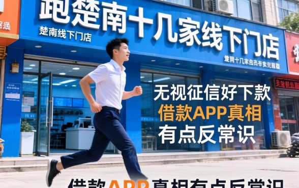 我跑了楚雄十几家线下门店，发现无视征信好下款的借款app真相有点反常识
