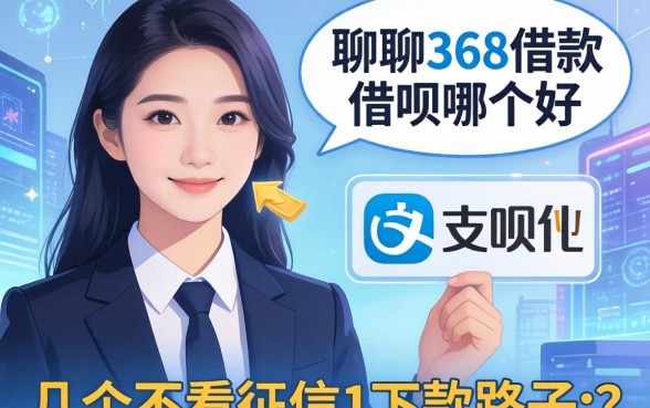 聊聊368借款和借呗哪个好,顺便分享几个不看征信的下款路子