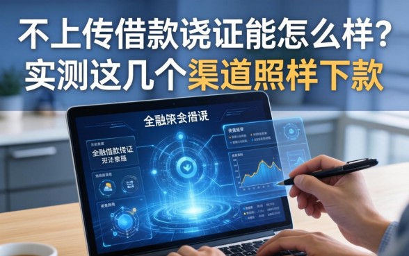 不上传借款凭证能怎么样？实测这几个渠道照样下款