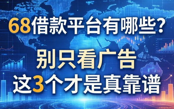 58借款平台有哪些？别只看广告，这3个才是真靠谱