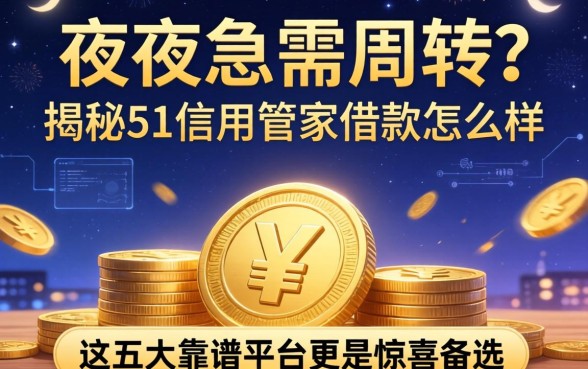 深夜急需周转?揭秘51信用管家借款怎么样,这五大靠谱平台更是惊喜备选