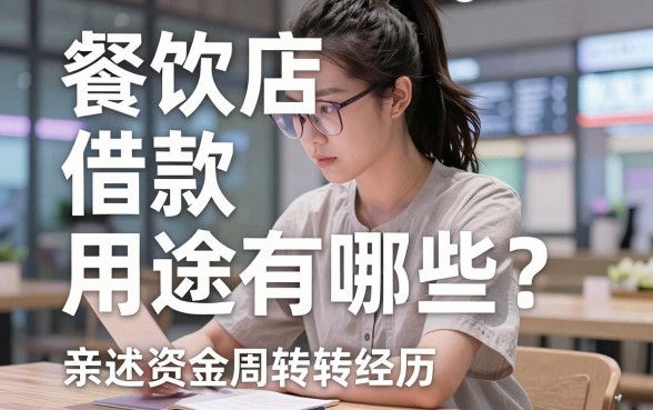 餐饮店借款用途有哪些?店主亲述资金周转经历与靠谱渠道推荐