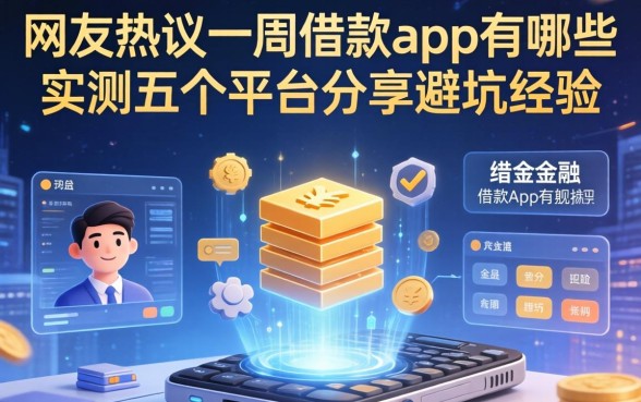网友热议一周借款app有哪些，实测五个平台分享避坑经验