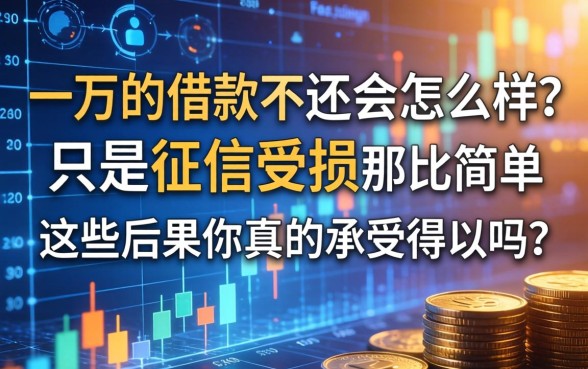 一万的借款不还会怎么样？只是征信受损那么简单吗？这些后果你真的承受得起吗？