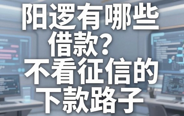 阳逻有哪些借款?分享几个不看征信的下款路子