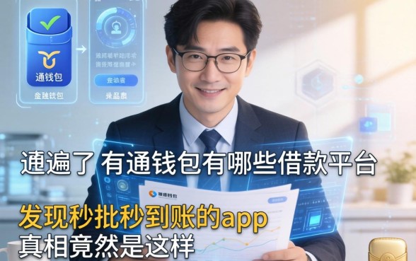 我翻遍了e通钱包有哪些借款平台，发现秒批秒到账的app真相竟然是这样