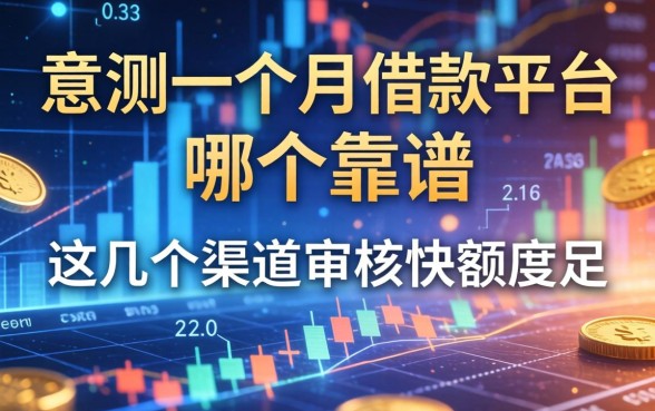 实测一个月借款平台哪个靠谱，这几个渠道审核快额度足