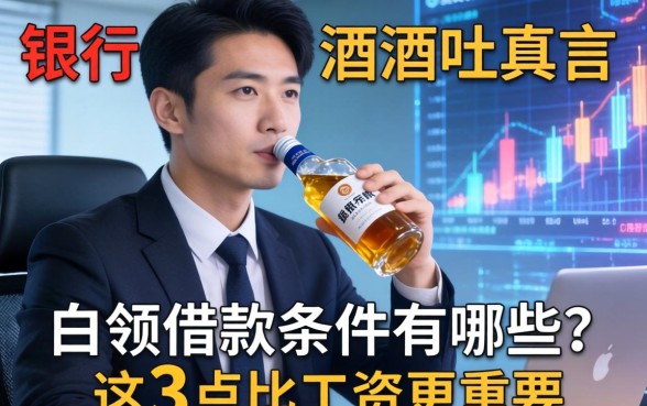 银行经理酒后吐真言：白领借款条件有哪些？这3点比工资更重要