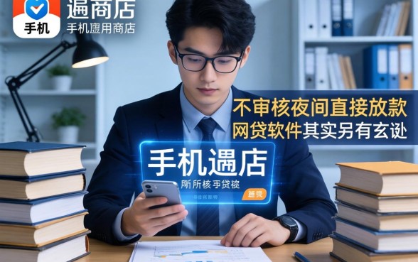 我翻遍了手机应用商店,发现所谓的不审核夜间直接放款的网贷软件其实另有玄机