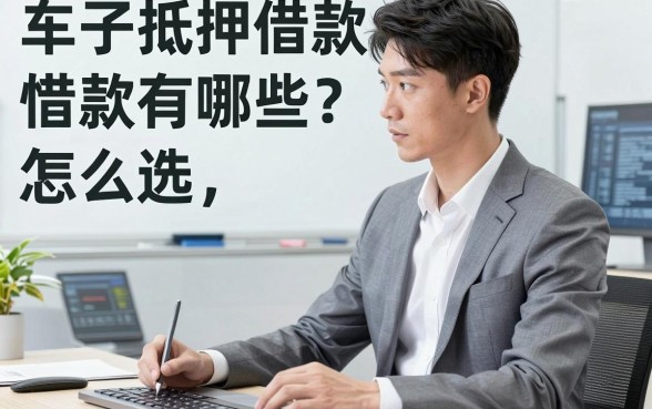 车子抵押借款有哪些？银行内部人悄悄告诉你怎么选才不吃亏