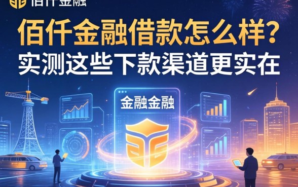 佰仟金融借款怎么样？实测这些下款渠道更实在