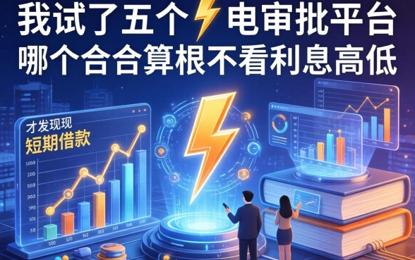 我试了五个闪电审批的平台，才发现短期借款哪个合算根本不看利息高低