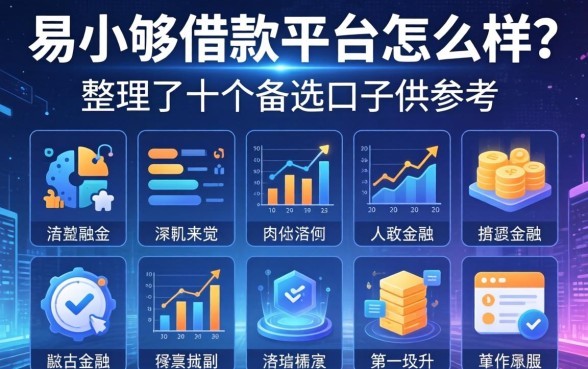 易小够借款平台怎么样？整理了十个备选口子供参考
