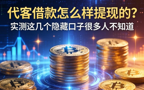 代客借款怎么样提现的？实测这几个隐藏口子很多人不知道