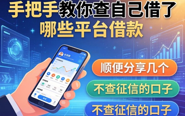 手把手教你查自己借了哪些平台的借款，顺便分享几个不查征信的口子