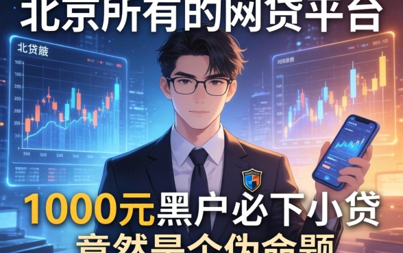 我翻遍了北京所有的网贷平台，发现1000元黑户必下小贷竟然是个伪命题