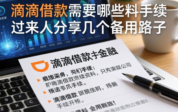 滴滴借款需要哪些资料和手续,过来人分享几个备用路子