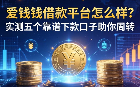 爱钱钱借款平台怎么样?实测五个靠谱下款口子助你周转