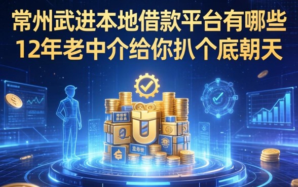 常州武进本地借款平台有哪些？12年老中介给你扒个底朝天