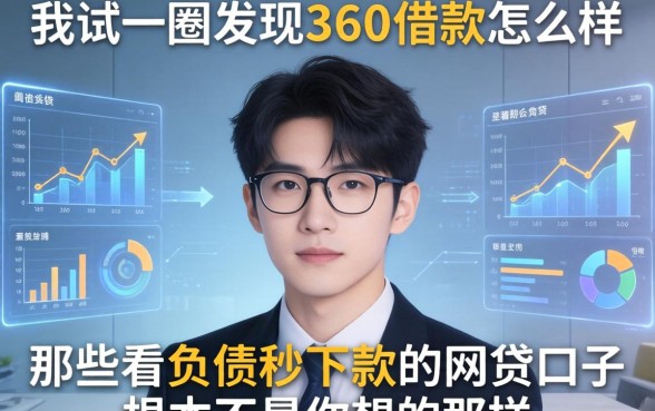 我试了一圈发现360借款怎么样,那些不看负债秒下款的网贷口子根本不是你想的那样