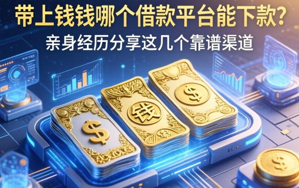 带上钱在哪个借款平台能下款？亲身经历分享这几个靠谱渠道
