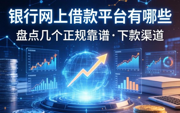 银行网上借款平台有哪些?盘点几个正规靠谱的下款渠道