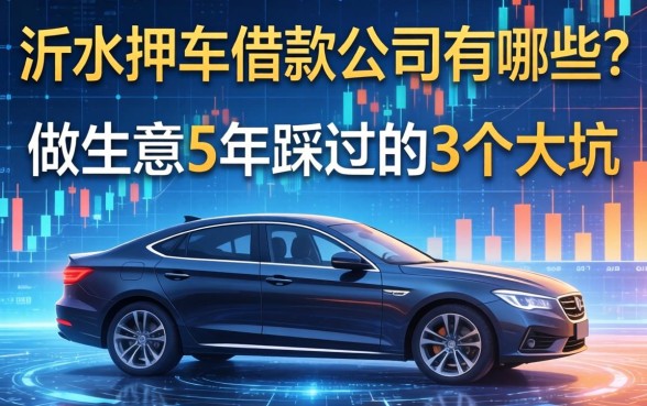 沂水押车借款公司有哪些?我做生意5年踩过的3个大坑