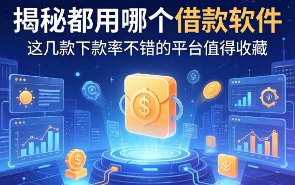 揭秘都用哪个借款软件：这几款下款率不错的平台值得收藏