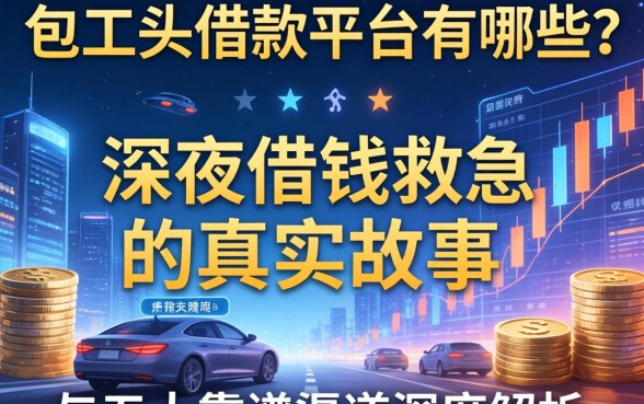 包工头借款平台有哪些？深夜借钱救急的真实故事与五大靠谱渠道深度解析