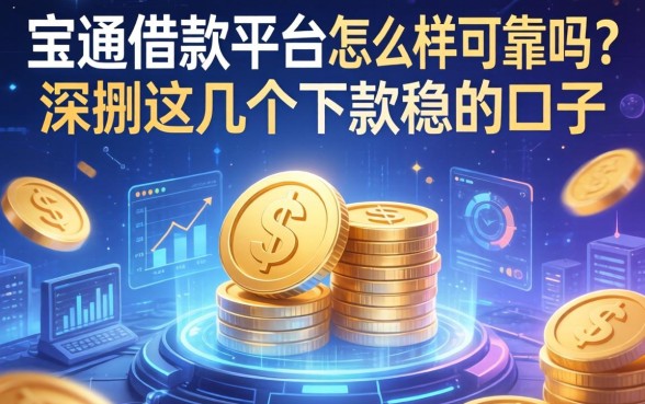 宝通借款平台怎么样可靠吗？深扒这几个下款稳的口子