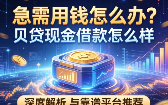 急需用钱怎么办？贝贷现金借款怎么样？深度解析与靠谱平台推荐