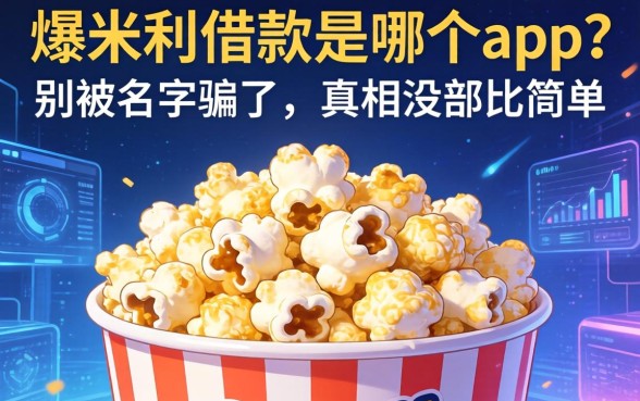 爆米花借款是哪个app?别被名字骗了,真相没那么简单
