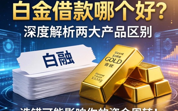 白条和金条借款哪个好？深度解析两大产品的区别，选错可能影响你的资金周转！