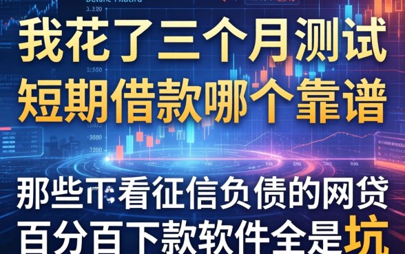 我花了三个月测试短期借款哪个靠谱,那些不看征信负债的网贷百分百下款软件全是坑