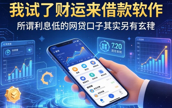 我试了财运来借款软件，发现所谓利息低的网贷口子其实另有玄机