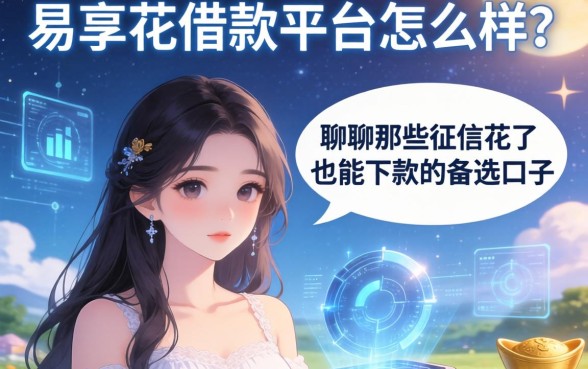 易享花借款平台怎么样？聊聊那些征信花了也能下款的备选口子