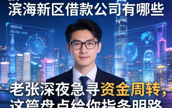 滨海新区借款公司有哪些？老张深夜急寻资金周转，这篇盘点给你指条明路