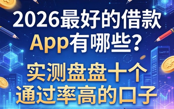 2026最好的借款app有哪些？实测盘点十个通过率高的口子