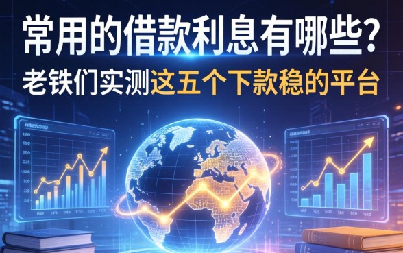 常用的借款利息有哪些？老铁们实测这五个下款稳的平台