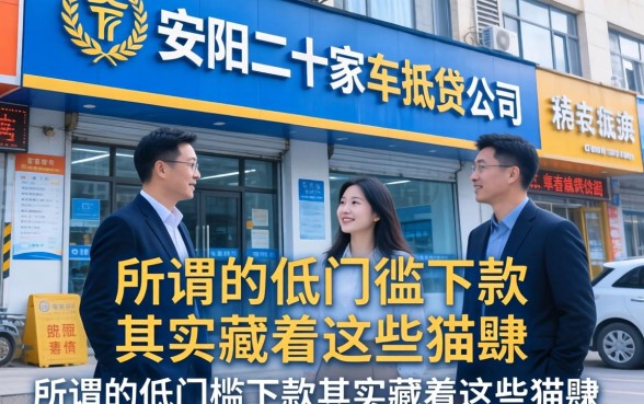 我实地走访了安阳二十家车抵贷公司，发现所谓的低门槛下款其实藏着这些猫腻
