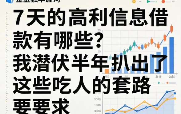 7天的高利息借款有哪些？我潜伏半年扒出了这些吃人的套路