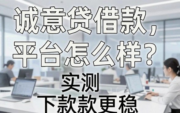 诚意贷借款平台怎么样？实测这几家下款更稳