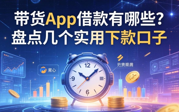 带货App借款有哪些？盘点几个实用的下款口子