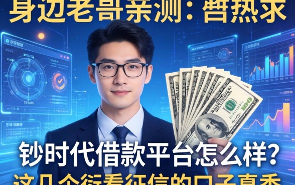 身边老哥亲测:钞时代借款平台怎么样?这几个不看征信的口子真香