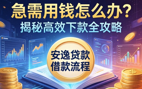 急需用钱怎么办？安逸贷款的借款流程怎么样？揭秘高效下款全攻略