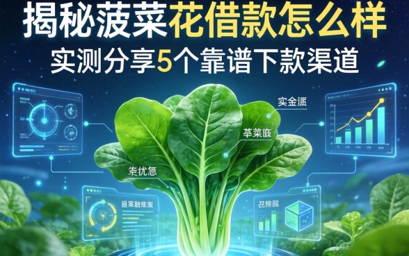 揭秘菠菜花借款怎么样:实测分享5个靠谱下款渠道