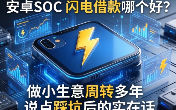 安卓soc和闪电借款哪个好?做小生意周转多年,说点踩坑后的实在话