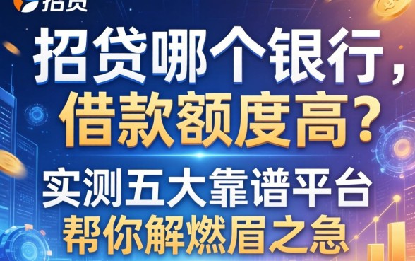 e招贷哪个银行的借款额度高？实测五大靠谱平台帮你解燃眉之急