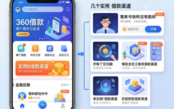 360借款在哪个功能里？整理了几个实用的借款渠道